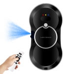 Liectroux HCR-10 Robot do mycia okien z ultradźwiękowym rozpylaniem wody, trasowaniem AI, podwójną tarczą symulującą skręcanie i mopowanie, kompaktową obudową o wysokości 6,8 cm, silnikiem bezszczotkowym, zbiornikiem na wodę 30 ml, zabezpieczeniem UPS przy braku zasilania, liną bezpieczeństwa o wytrzymałości 200 kg